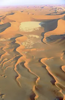 Vlei: Aerial view of the so-called Dead Vlei which