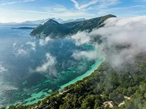 Port: Aerial view, Spain, Balearic Islands, Port de Pollenca