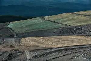 Mines: Aerial views of pollution and reclamation of the