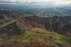 Ridges: Aerial views of Yukon Wilderness Mountains Dawson