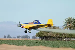 Aeroplane: Aeroplane - crop duster spraying agricultural fields
