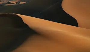 Morocco: Africa, Erg Chebbi, Morocco. Desert dune contrast