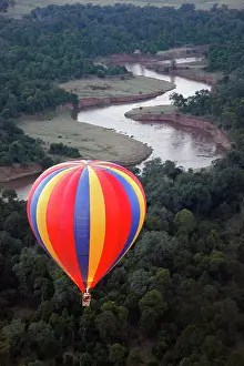 Drifting: Africa, Kenya, Maasai Mara. Hot-Air Ballooning