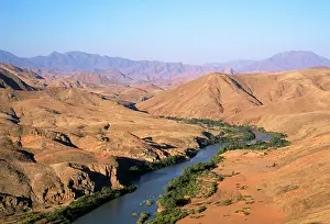 Angola: Africa - Kunene river between Namibia & Angola