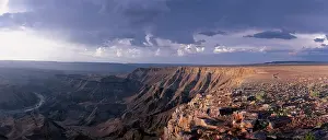 Thunderstorm: Africa, Namibia, Fish River Canyon National