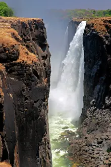 Chasm: Africa, Zimbabwe, Victoria Falls. Victoria