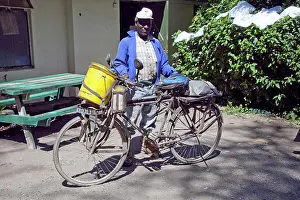 Bikes: African man with self built gadget bicycle