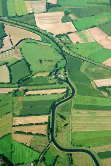 Waterway: Agricultural land on the Neetzekanal, Neeze, Lower