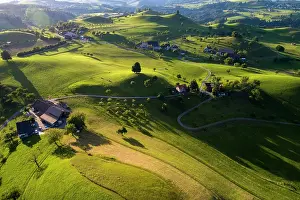 Hamlet: Agricultural landscape with drumlins, hilly landscape