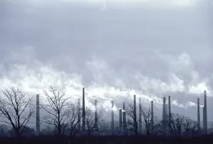 Winds: AIR POLLUTION - (Especially Fluorine), Brickwork Chimneys