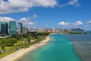 Hawaii: Ala Moana Beach Park, Honolulu, Oahu, Hawaii