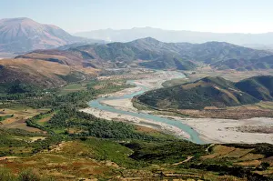 Albania: Albania, Vjose valley view near the Ruins