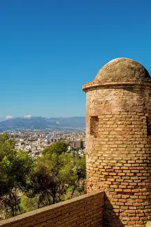 Fort: Alcazaba and Castle of Gibralfaro on Mount Malaga above the