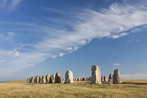 Oval: Ales stenar, megalithic stone oval monument representing