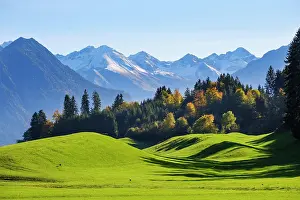 Oberallgu: Allgcu Alps near Oberstdorf, view from Schnllang
