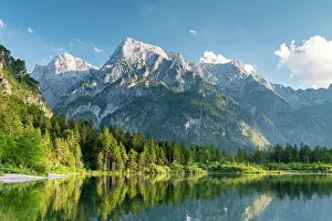 Gebirge: Almsee with Totem Gebirge, Granau, Almtal, Salzkammergut