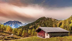 Cabin: Alpine cabin in front of Watzmann in Berchtesgadener