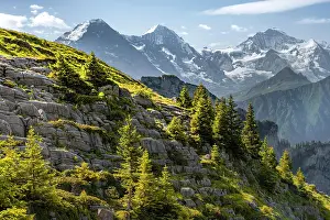Eiger: Alpine landscape, Eiger, Mnnch and Jungfrau, mountain
