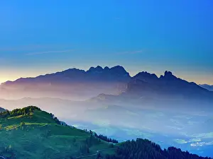 Salzkammergut: Alpine panorama, Hoher Dachstein at dawn, Upper