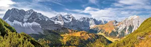 Vomp: Alpine panorama, mountains and mountain valleys