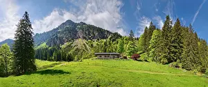 Chiemgau: Alpine pasture with alpine chalet near Hochgern