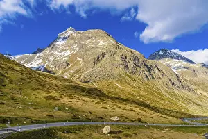 Place: Alps mountains with snow Bivio