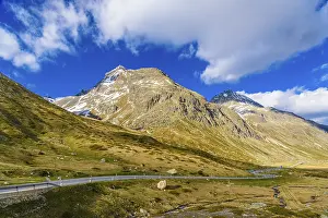 Place: Alps mountains with snow Bivio