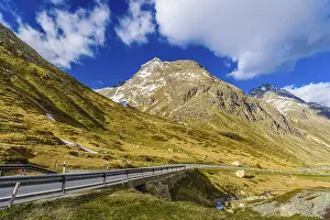 Place: Alps mountains with snow Bivio