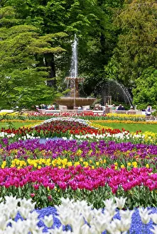 Trick: Alps Solespringbrunnen in the spa gardens Bad Reichenhall