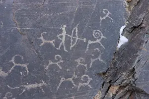 Ancient: ALTAI MOUNTAINS, VALLEY OF ROCK CARVINGS, CARVINGS