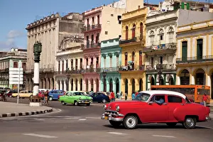 Automobile: American classic cars from the 50s and colourful
