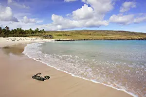Anakena: Anakena Beach, Easter Island (Rapa Nui), Chile