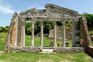 Excavation: Ancient Greek archeological excavation of Apollonia