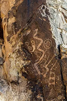 Ancient: Ancient petroglyphs seen at Parowan Gap