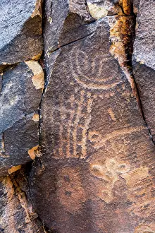 Ancient: Ancient petroglyphs seen at Parowan Gap