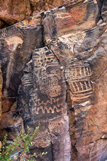 Ancient: Ancient petroglyphs seen at Parowan Gap