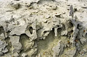 Turkmenistan: Ancient volcanic bombs - near extinct mud volcano