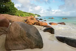 Praslin: Anse Lazio beach at dawn, Seychelles, Praslin