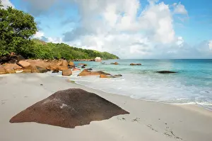 Praslin: Anse Lazio beach at dawn, Seychelles, Praslin