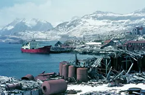 Edwin Mickleburgh: Antarctic - abandoned whaling station