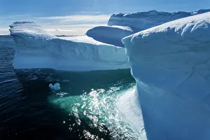 Tabular: Antarctica, Aerial view of massive tabular