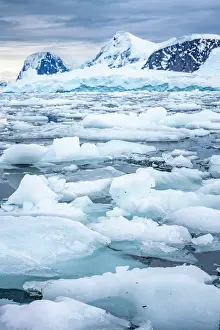 Iceberg: Antarctica, Andvord Bay, Neko Harbour. Landscape with