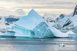 Iceberg: Antarctica, Andvord Bay, Neko Harbour. Landscape with