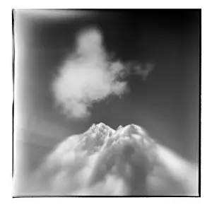 Lemaire: Antarctica, Blurred black and white image