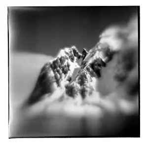 Lemaire: Antarctica, Blurred black and white image