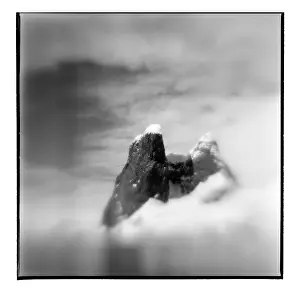 Lemaire: Antarctica, Blurred black and white image