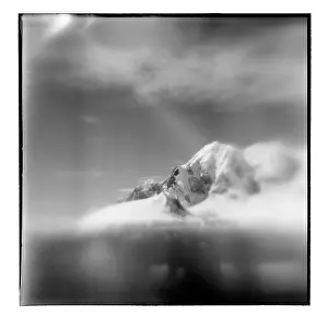 Lemaire: Antarctica, Blurred black and white image