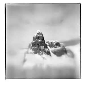 Lemaire: Antarctica, Blurred black and white image