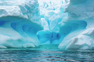 Iceberg: Antarctica, Cuverville Island. Close-up of iceberg. ic Cathy