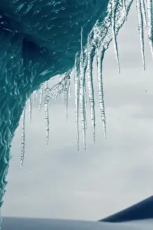 Enterprise: Antarctica, Icicles hang from iceberg floating